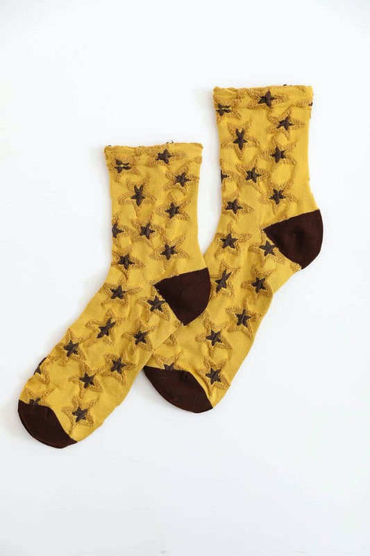 Star Design Socks-Teresa's Fashionista LLC