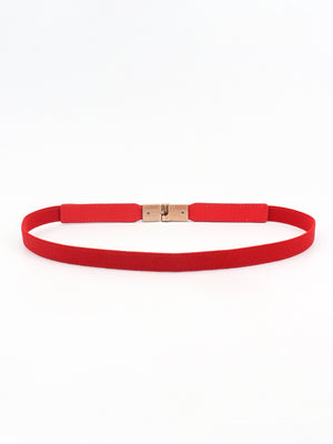 PU Elastic Skinny Belt-Teresa's Fashionista LLC
