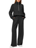 Solid Color Long-sleeved Sweater Trousers Suit Women's Suit - Teresa's Fashionista LLC