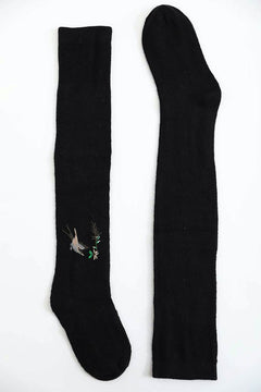 Hummingbird Wool Knee High Socks-Teresa's Fashionista LLC