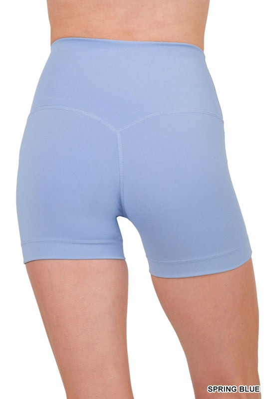 Athletic High Waist Shorts-Teresa&#39;s Fashionista LLC