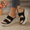 Open Toe Platform Wedge Sandals-Teresa's Fashionista LLC