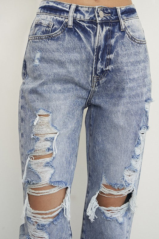 SLIM BOYFRIEND JEANS - Teresa's Fashionista LLC