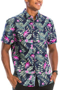 Hawaiian Print Button Down Shirt-Teresa's Fashionista LLC
