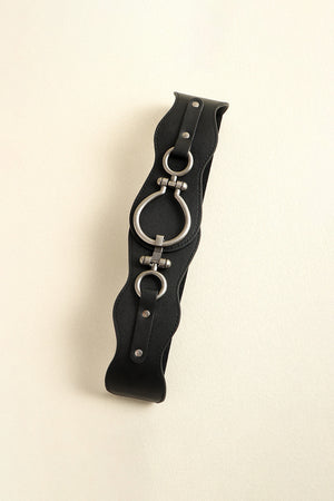 PU Leather Zinc Alloy Buckle Belt-Teresa's Fashionista LLC