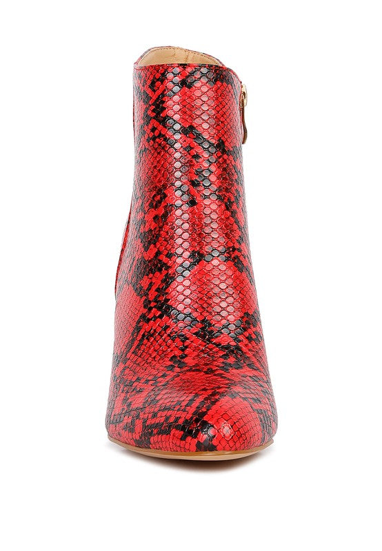 LEMON TART Heeled Ankle Boots-Teresa&#39;s Fashionista LLC