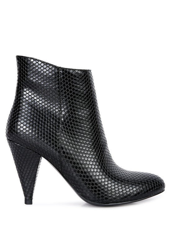 LEMON TART Heeled Ankle Boots-Teresa&#39;s Fashionista LLC