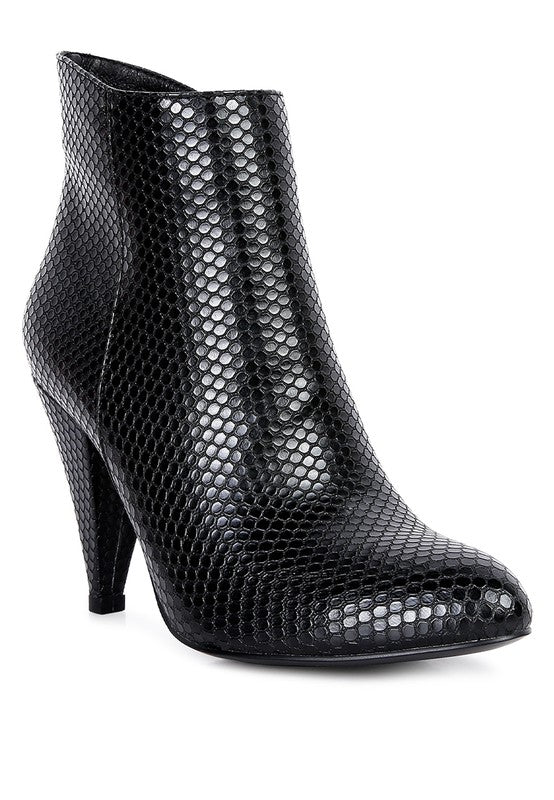 LEMON TART Heeled Ankle Boots-Teresa&#39;s Fashionista LLC