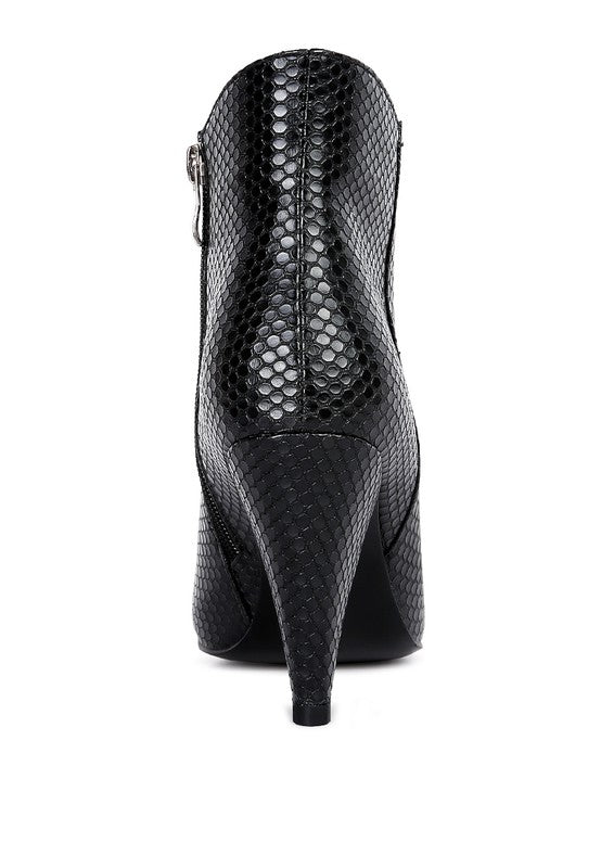 LEMON TART Heeled Ankle Boots-Teresa&#39;s Fashionista LLC