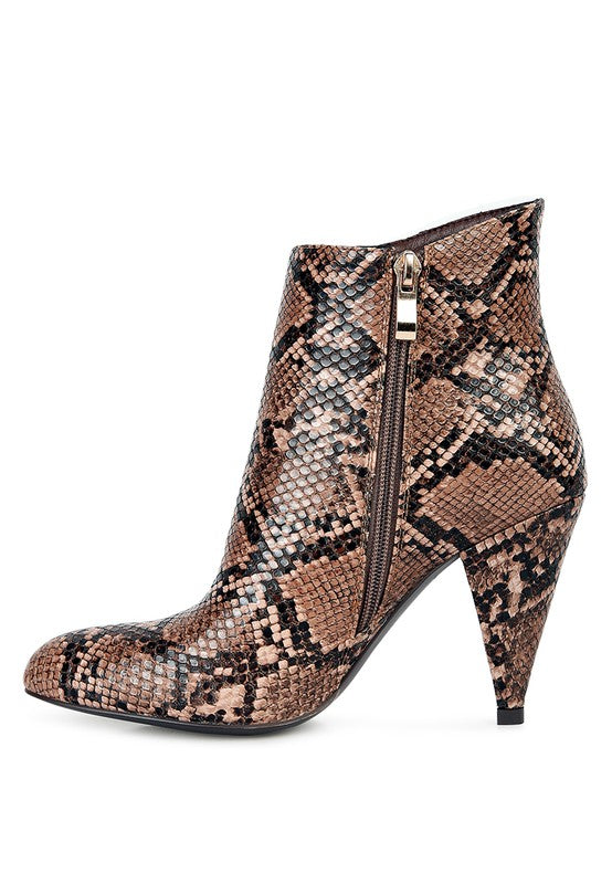 LEMON TART Heeled Ankle Boots-Teresa&#39;s Fashionista LLC