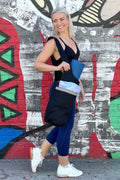 Yoga Mat Tote Bag with Large Side Pockets-Teresa's Fashionista LLC