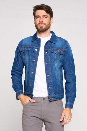 Men's Denim Jacket-Teresa's Fashionista LLC