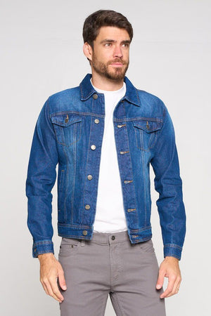 Men's Denim Jacket-Teresa's Fashionista LLC