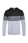 Weiv Mens Knit VNeck Pullover Sweater-Teresa's Fashionista LLC
