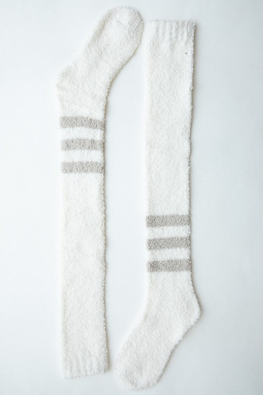 Knee-High Boucle Socks-Teresa's Fashionista LLC