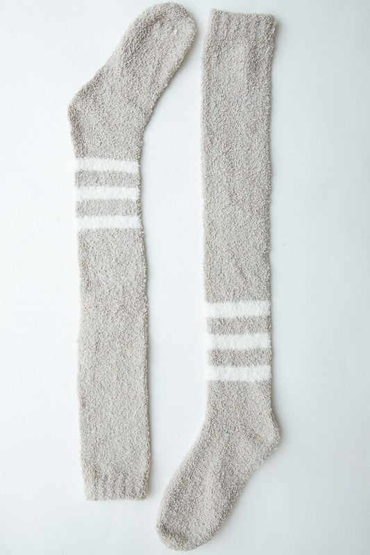 Knee-High Boucle Socks-Teresa's Fashionista LLC