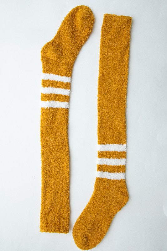 Knee-High Boucle Socks-Teresa&#39;s Fashionista LLC