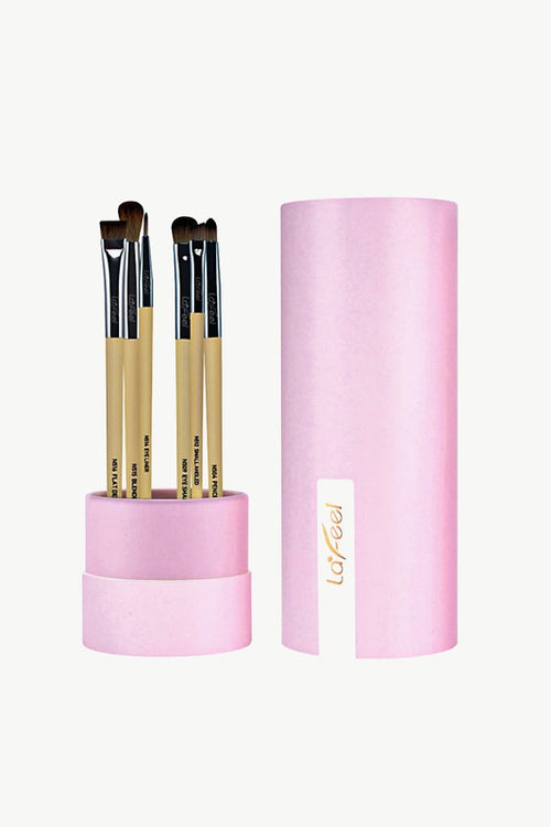 Lafeel Full Eye Brush Set in Taupe-Teresa's Fashionista LLC