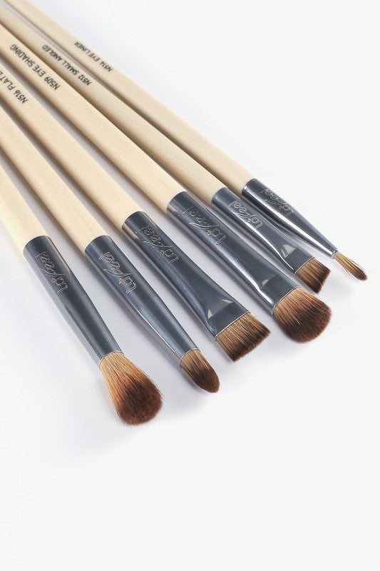 Lafeel Full Eye Brush Set in Taupe-Teresa's Fashionista LLC
