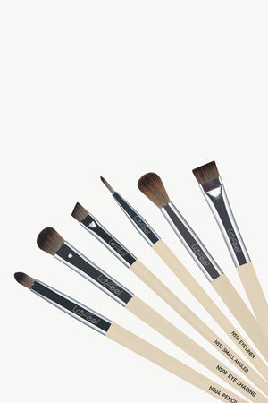 Lafeel Full Eye Brush Set in Taupe-Teresa's Fashionista LLC