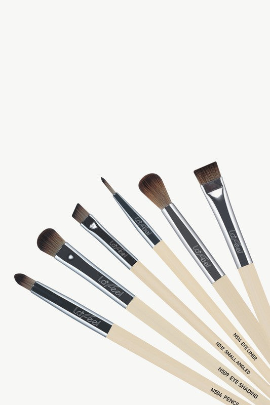 Lafeel Full Eye Brush Set in Taupe-Teresa's Fashionista LLC