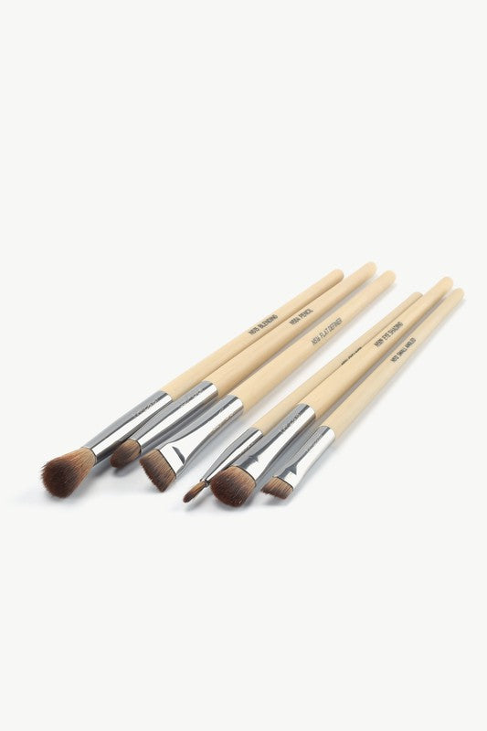 Lafeel Full Eye Brush Set in Taupe-Teresa's Fashionista LLC