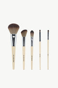 Lafeel Face and Eye Brush Set in Taupe-Teresa's Fashionista LLC