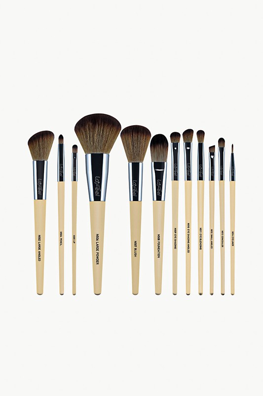 Lafeel Face and Eye Brush Set with Bag-Teresa's Fashionista LLC