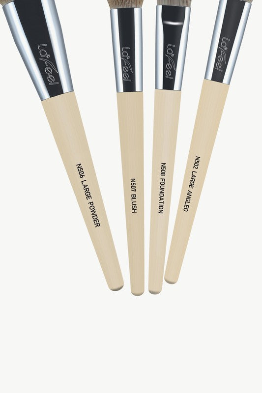 Lafeel Face and Eye Brush Set with Bag-Teresa&#39;s Fashionista LLC