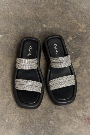 Qupid Bright Mind Platform Wedge Rhinestone Sandal-Teresa's Fashionista LLC