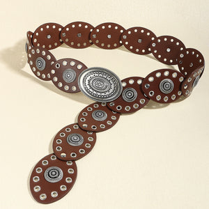 Oval PU Belt-Teresa's Fashionista LLC