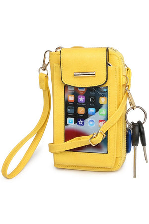 See Thru Window Cell Phone Crossbody Wallet-Teresa's Fashionista LLC