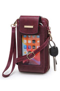See Thru Window Cell Phone Crossbody Wallet-Teresa's Fashionista LLC