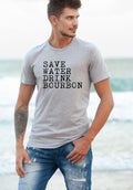 Save Water Drink Bourbon Mens Tee-Teresa's Fashionista LLC