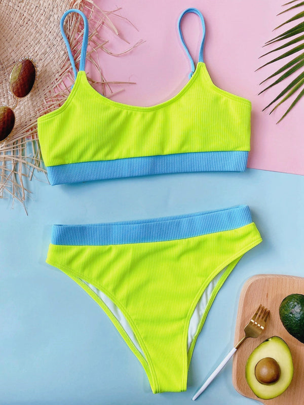 Scoop Neck Spaghetti Strap Two-Piece Swim Set-Teresa's Fashionista LLC