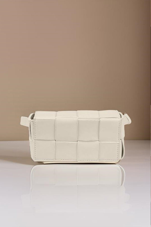 Zenana Vegan Leather Woven Crossbody Bag-Teresa's Fashionista LLC