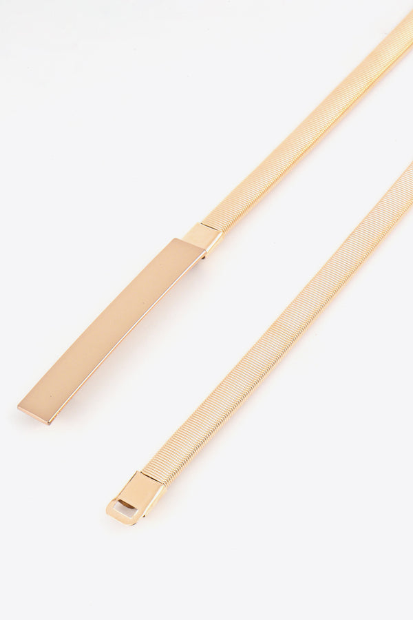 Elastic Iron Skinny Belt-Teresa's Fashionista LLC