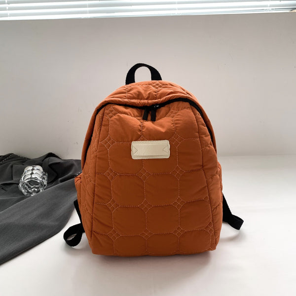 Quilted Polyester Backpack Bag-Teresa's Fashionista LLC