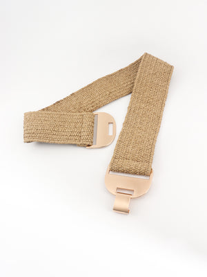 Alloy Buckle Elastic Belt-Teresa's Fashionista LLC
