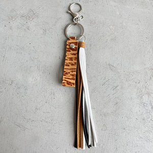 Genuine Leather Tassel Keychain-Teresa's Fashionista LLC