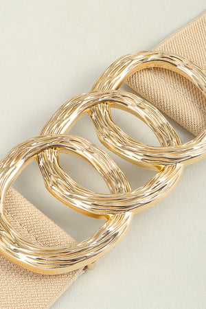 Zinc Alloy Buckle Elastic Wide Belt-Teresa's Fashionista LLC