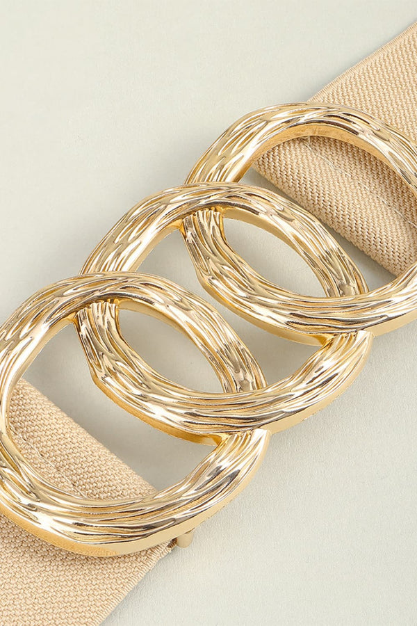 Zinc Alloy Buckle Elastic Wide Belt-Teresa's Fashionista LLC