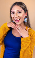 Beaded Teacher Notebook Earrings-Teresa's Fashionista LLC