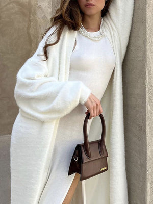 Side Slit Round Neck Sleeveless Dress - Teresa's Fashionista LLC