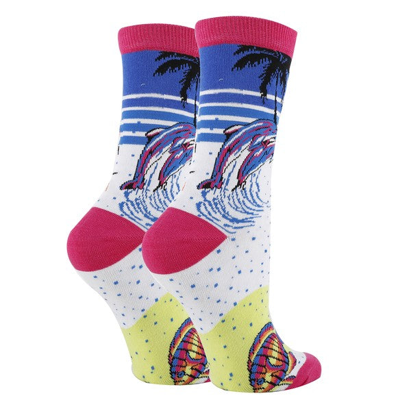Myrtle Beach - Women's Funny crew socks-Teresa&#39;s Fashionista LLC