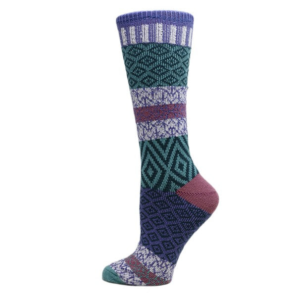 Sophia - Women's Fuzzy Crew Socks-Teresa's Fashionista LLC