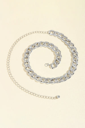 Adjustable Curb Chain Belt-Teresa's Fashionista LLC