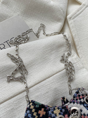 Printed Chain Bucket Bag-Teresa's Fashionista LLC