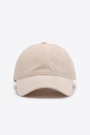 Distressed Adjustable Baseball Cap-Teresa's Fashionista LLC