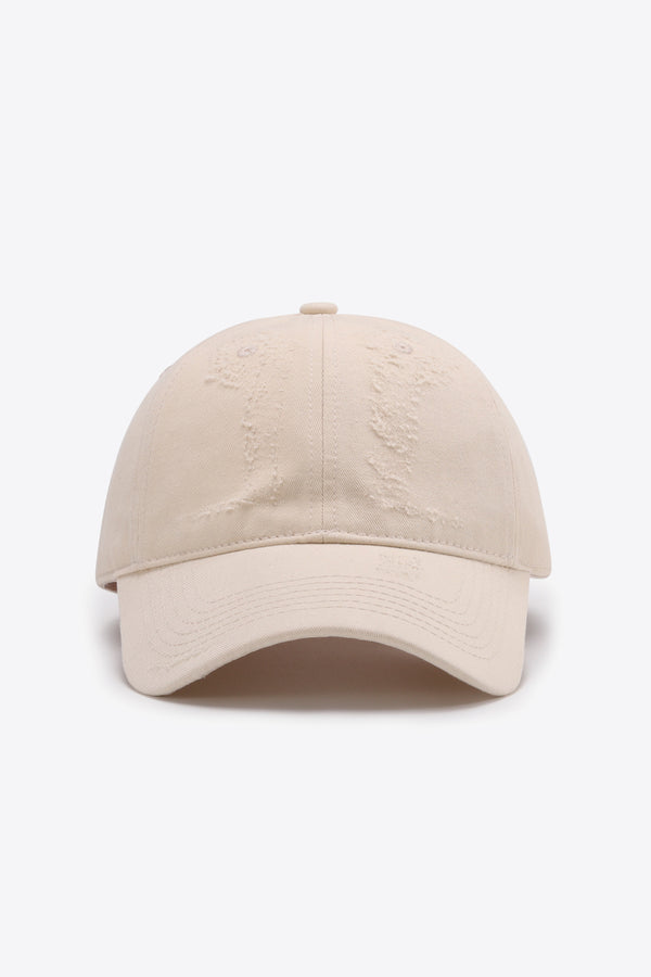 Distressed Adjustable Baseball Cap-Teresa's Fashionista LLC